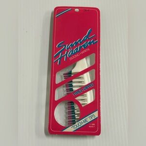 Vintage Sund Haaren Touch Me Tips Twice Dipped Wave Comb 1986 New White